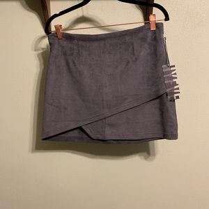 NWT HYFVE Faux Suede Envelope Skirt